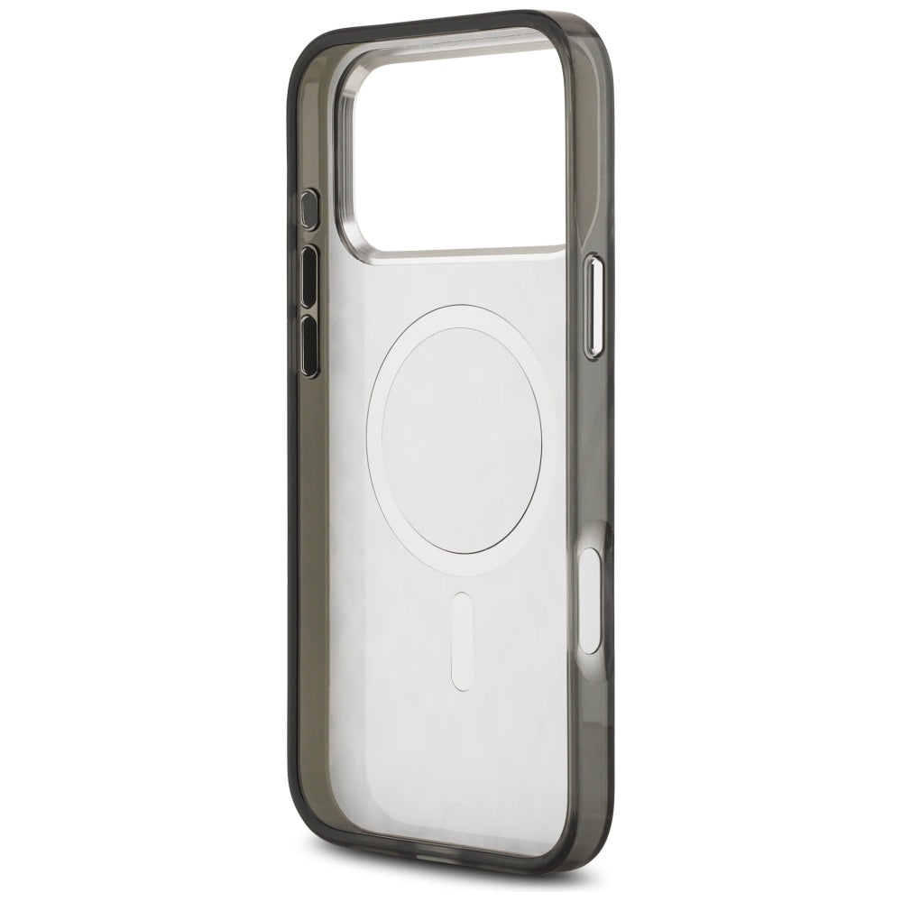 Etui MagSafe dla Apple iPhone 17 Pro Max, Karl Lagerfeld, Wzór Leopard IML, Czarne