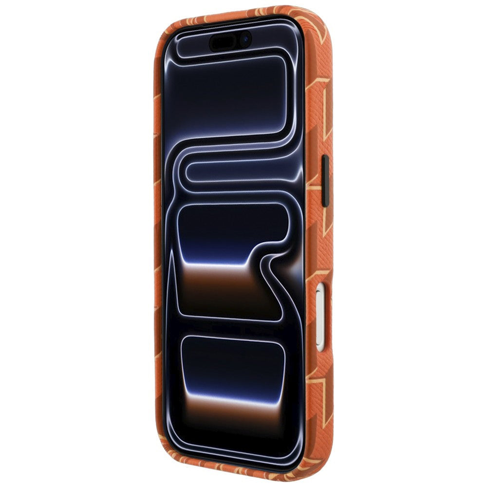 Etui MagSafe dla Apple iPhone 17 Pro Max, Karl Lagerfeld, logo KL Monogram, Pomarańczowe
