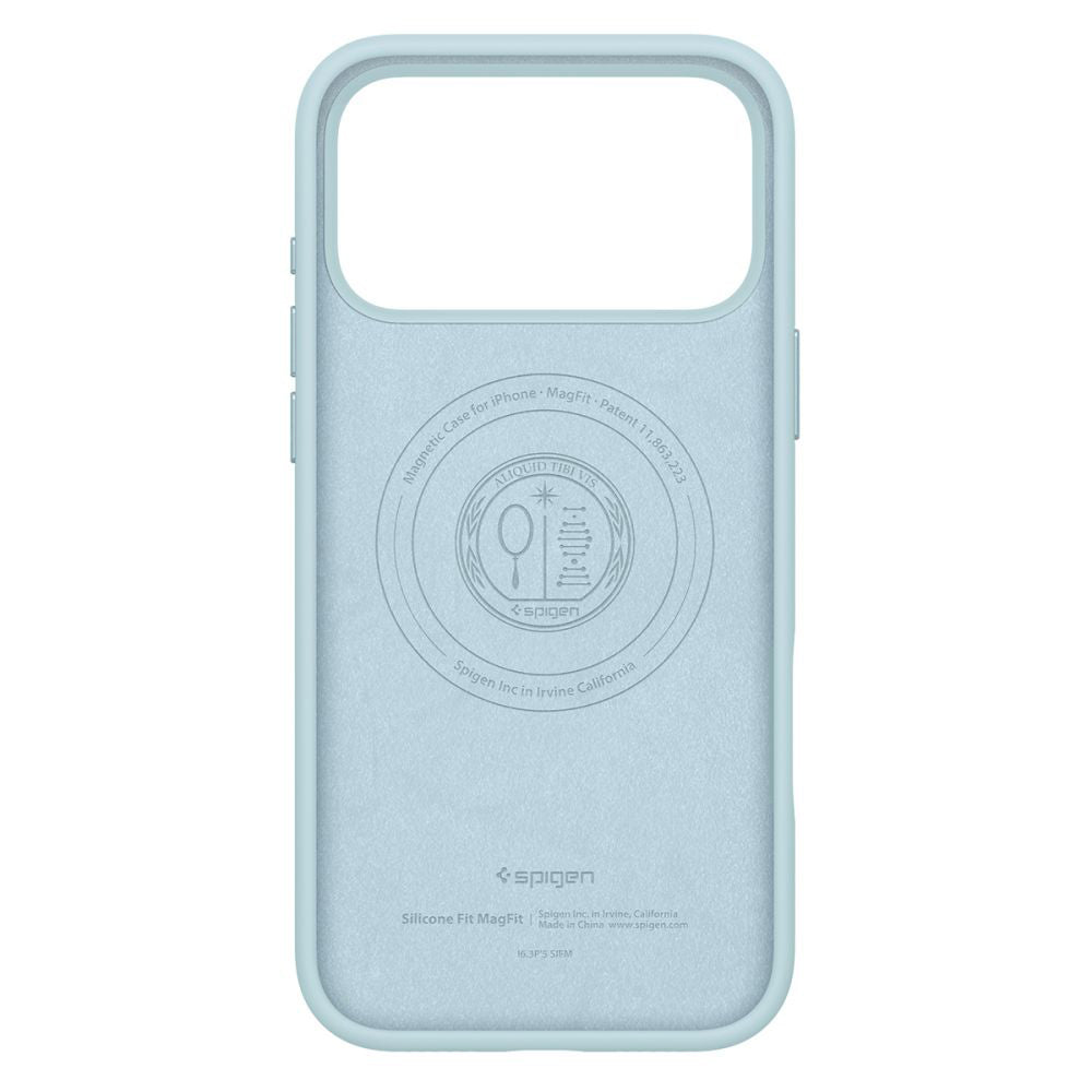 Etui MagSafe dla Apple iPhone 17 Pro Max, Spigen, Silicone Fit, Niebieski