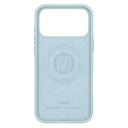 Etui MagSafe dla Apple iPhone 17 Pro Max, Spigen, Silicone Fit, Niebieski