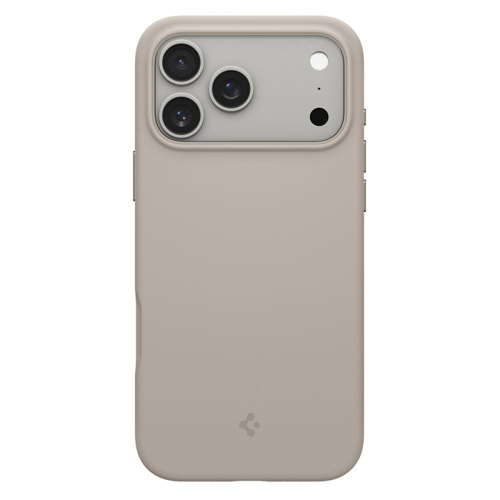 Etui MagSafe dla Apple iPhone 17 Pro Max, Spigen, Silicone Fit, Kremowy