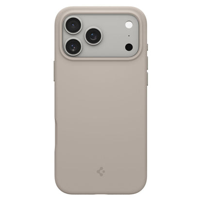 Etui MagSafe dla Apple iPhone 17 Pro Max, Spigen, Silicone Fit, Kremowy