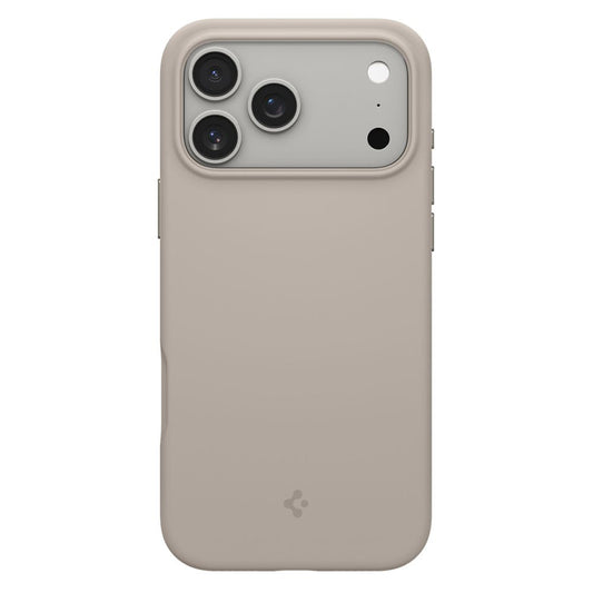 Etui MagSafe dla Apple iPhone 17 Pro Max, Spigen, Silicone Fit, Kremowy