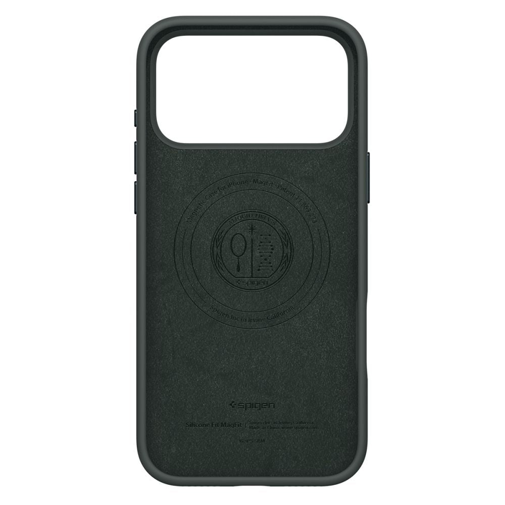 Etui MagSafe dla Apple iPhone 17 Pro Max, Spigen, Silicone Fit, Zielone