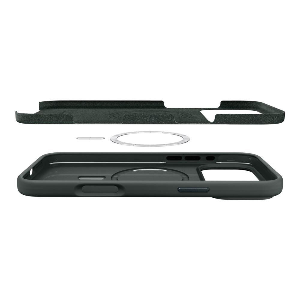 Etui MagSafe dla Apple iPhone 17 Pro Max, Spigen, Silicone Fit, Zielone