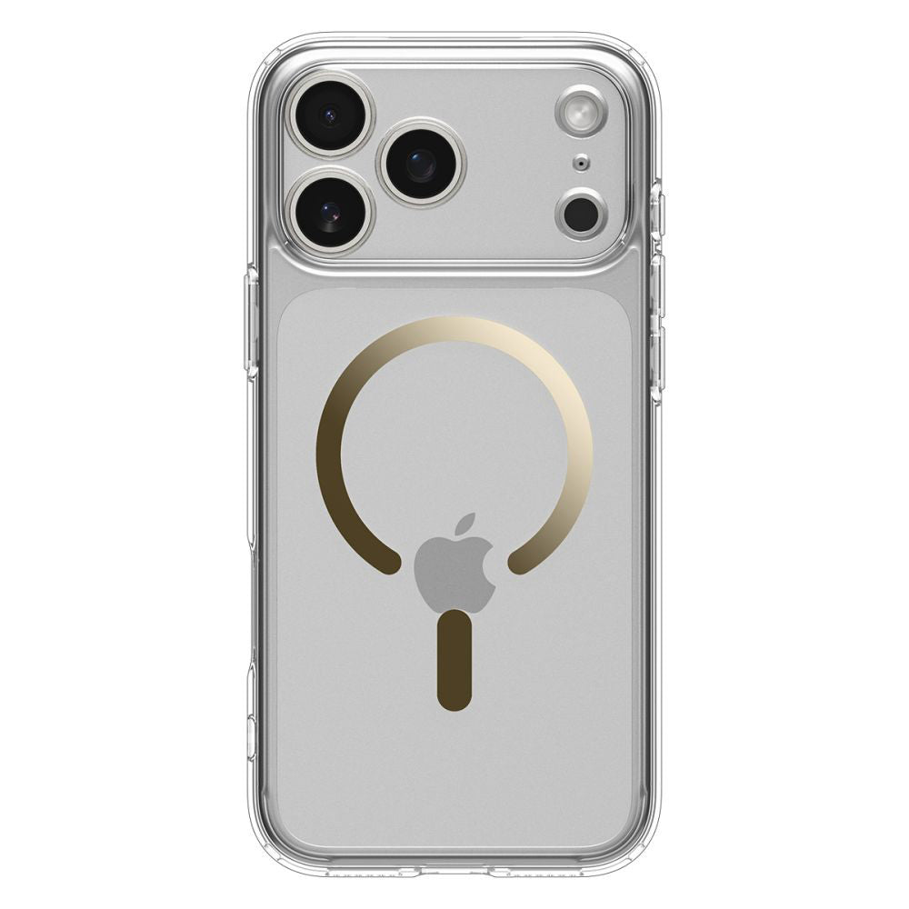 Etui MagSafe dla Apple iPhone 17 Pro Max, Spigen, Ultra Hybrid, Przezroczyste Złoto