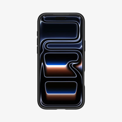 Etui MagSafe dla Apple iPhone 17 Pro Max, Spigen, Ultra Hybrid, Czarne Satynowe Pomarańczowe