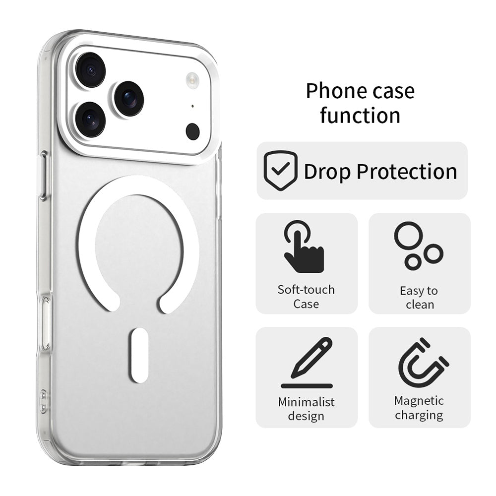 Etui MagSafe dla Apple iPhone 17 Pro Max, Techsuit, CandyCase, Białe