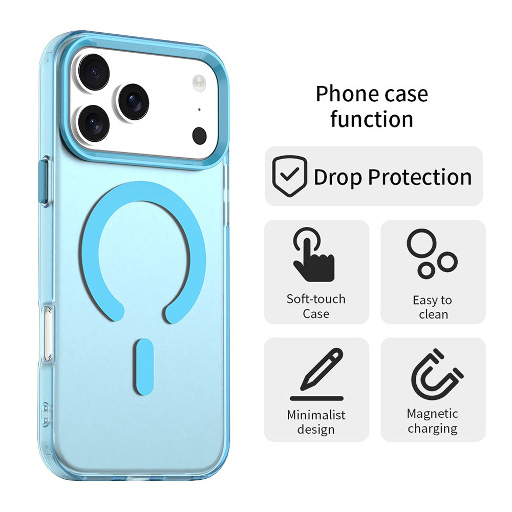 Etui MagSafe dla Apple iPhone 17 Pro Max, Techsuit, CandyCase, Niebieskie