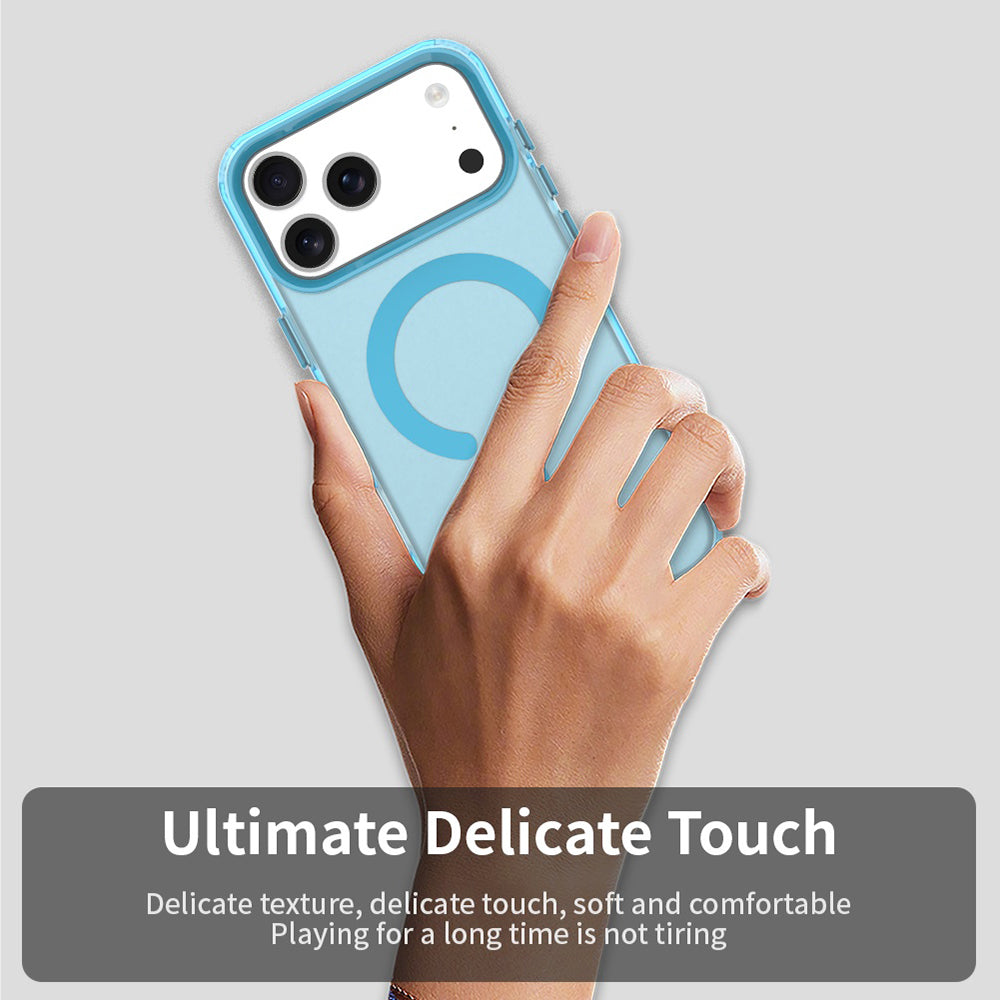 Etui MagSafe dla Apple iPhone 17 Pro Max, Techsuit, CandyCase, Niebieskie