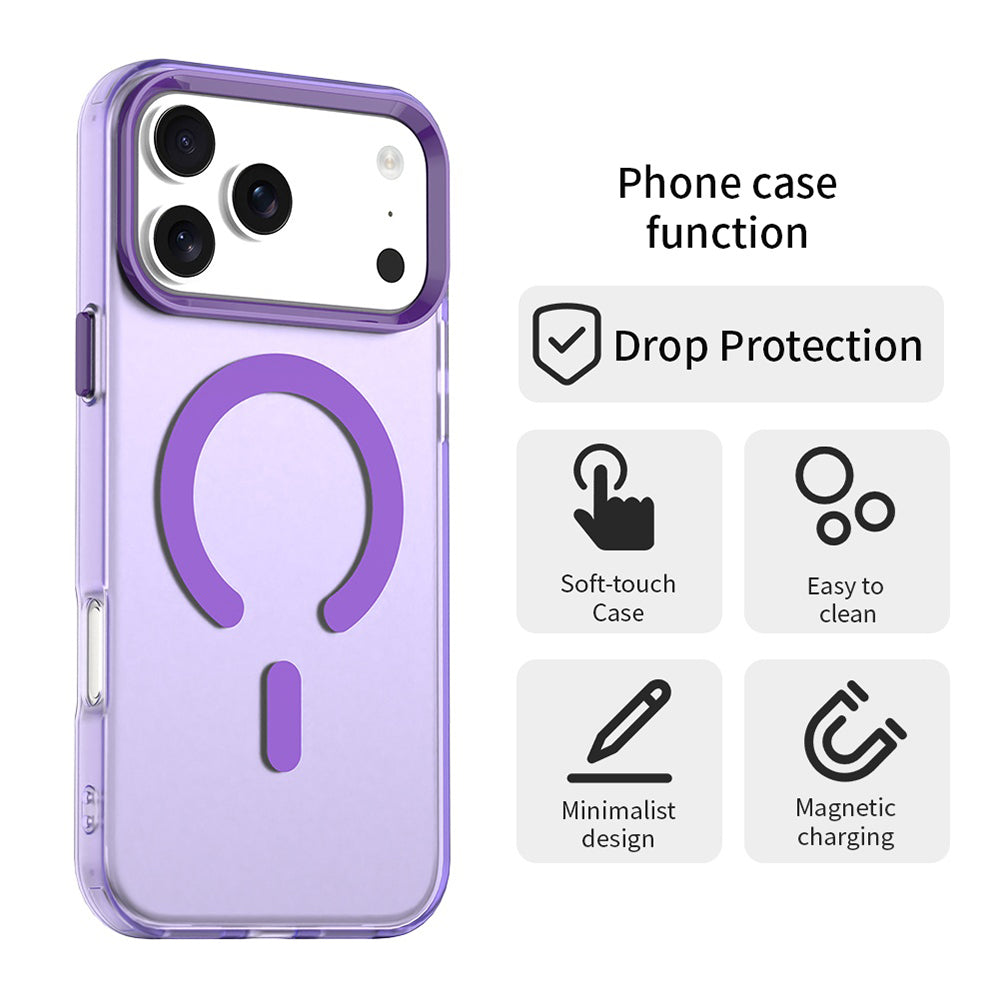 Etui MagSafe dla Apple iPhone 17 Pro Max, Techsuit, CandyCase, Fioletowy