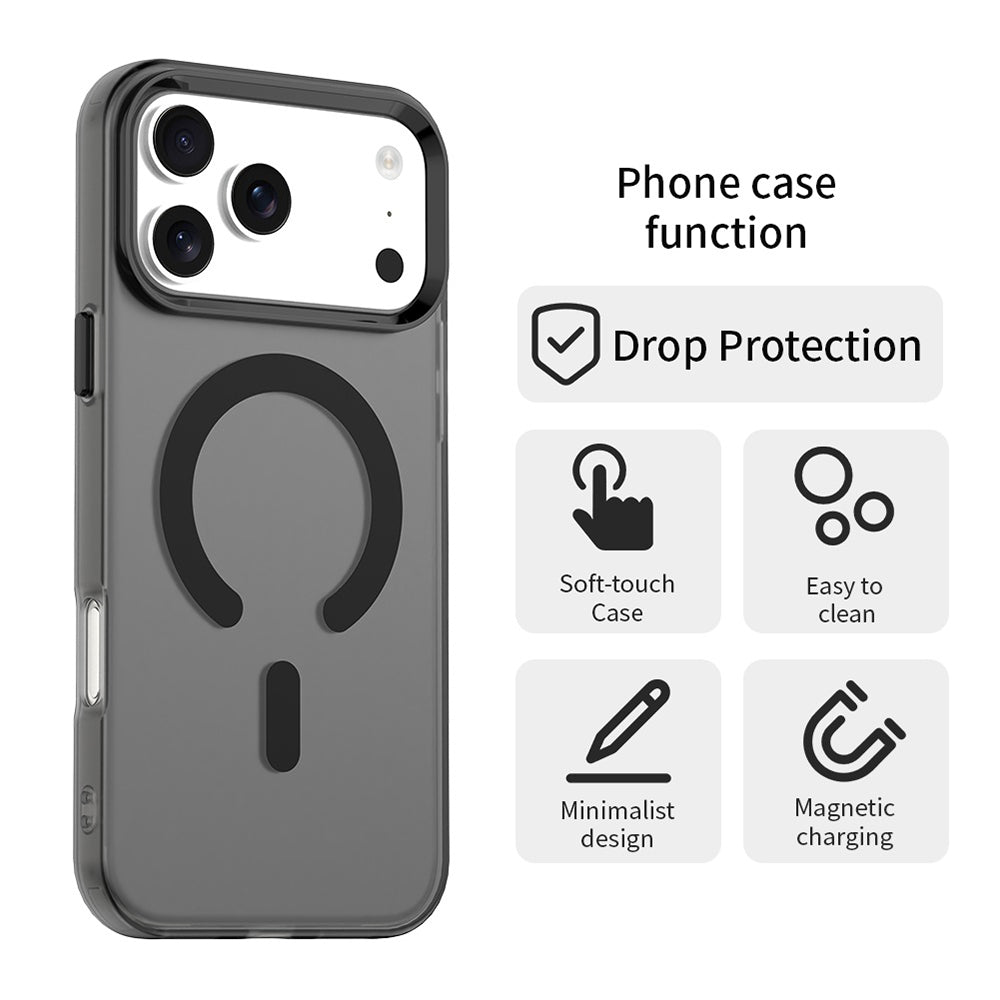 Etui MagSafe dla Apple iPhone 17 Pro Max, Techsuit, CandyCase, Czarne