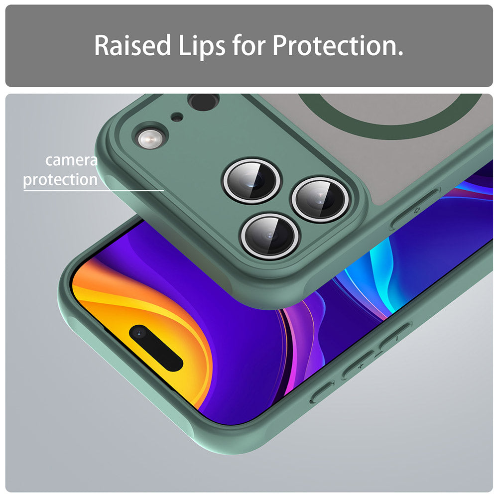 Etui MagSafe dla Apple iPhone 17 Pro Max, Techsuit, HaloFrost II, Zielony