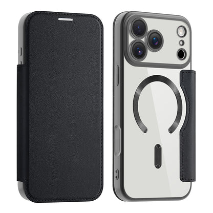 Etui MagSafe dla Apple iPhone 17 Pro Max, Techsuit, SmartMag Book, Czarne