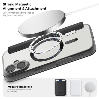 Etui MagSafe dla Apple iPhone 17 Pro Max, Techsuit, SmartMag Book, Czarne