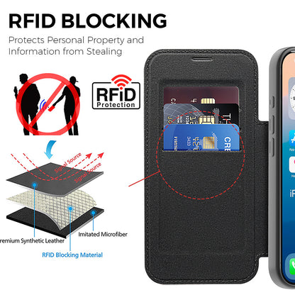 Etui MagSafe dla Apple iPhone 17 Pro Max, Techsuit, SmartMag Book, Zielony