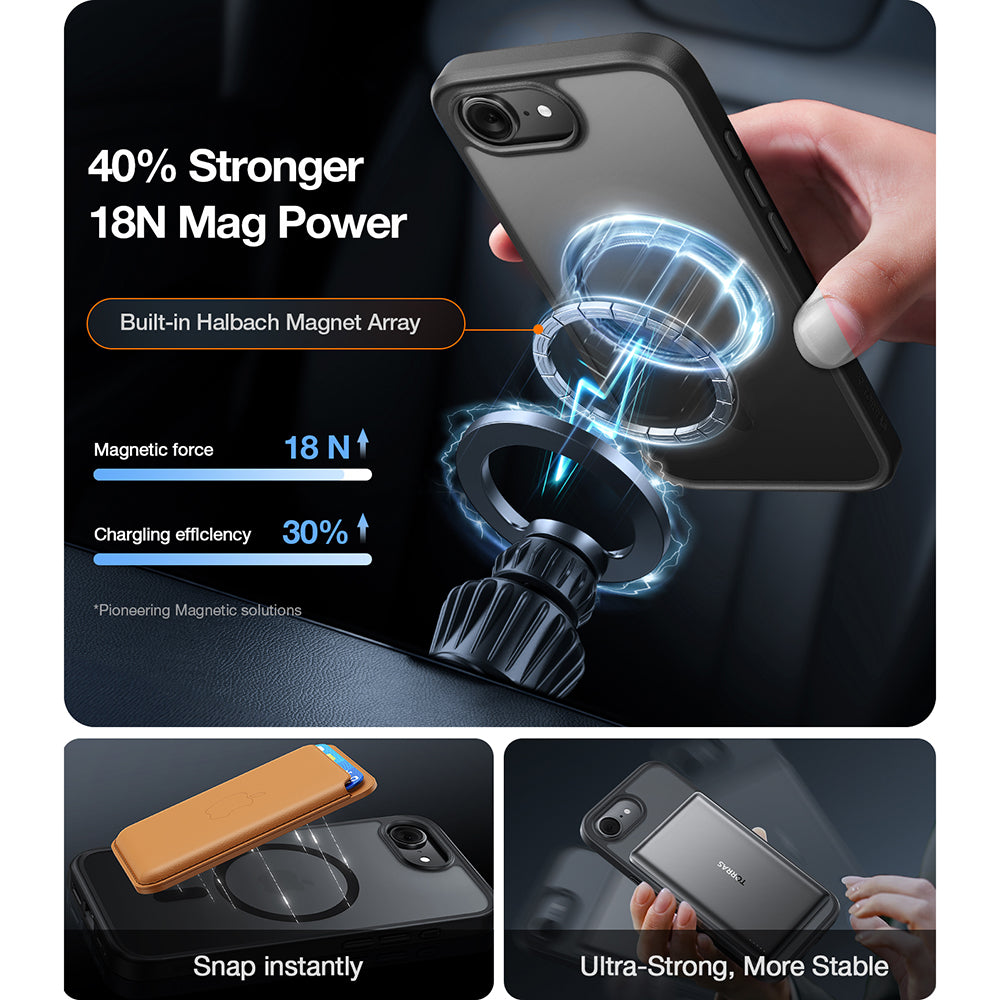 Etui MagSafe dla Apple iPhone 17 Pro Max, Torras, Guardian, Pomarańczowe