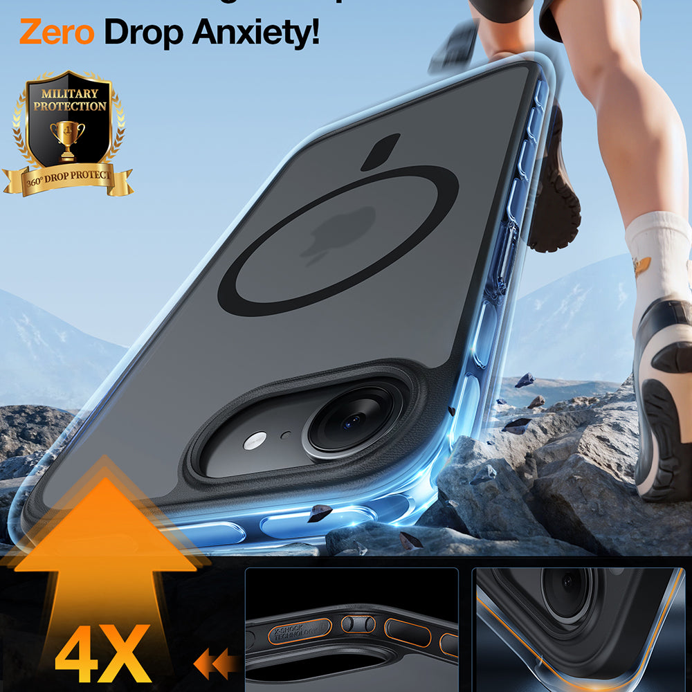 Etui MagSafe dla Apple iPhone 17 Pro Max, Torras, Guardian, Pomarańczowe