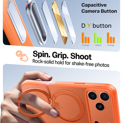 Etui MagSafe dla Apple iPhone 17 Pro Max, Torras, Ostand Pro, Pomarańczowe