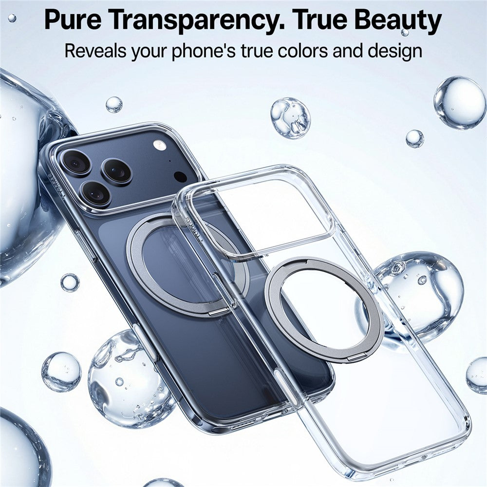 Etui MagSafe dla Apple iPhone 17 Pro Max, Torras, Ostand Pro, Przezroczyste