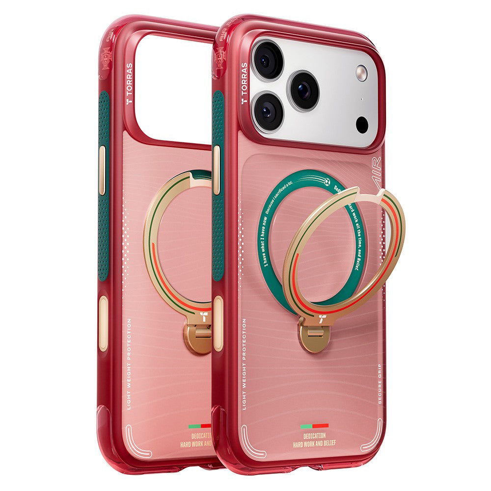Etui MagSafe dla Apple iPhone 17 Pro Max, Torras, Ostand Q3 Air, Wave of Passion