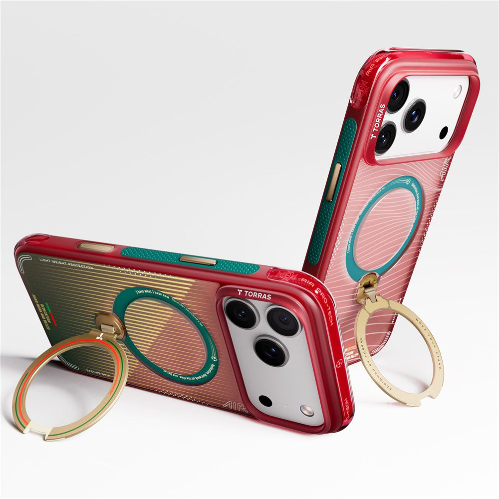 Etui MagSafe dla Apple iPhone 17 Pro Max, Torras, Ostand Q3 Air, Wave of Passion