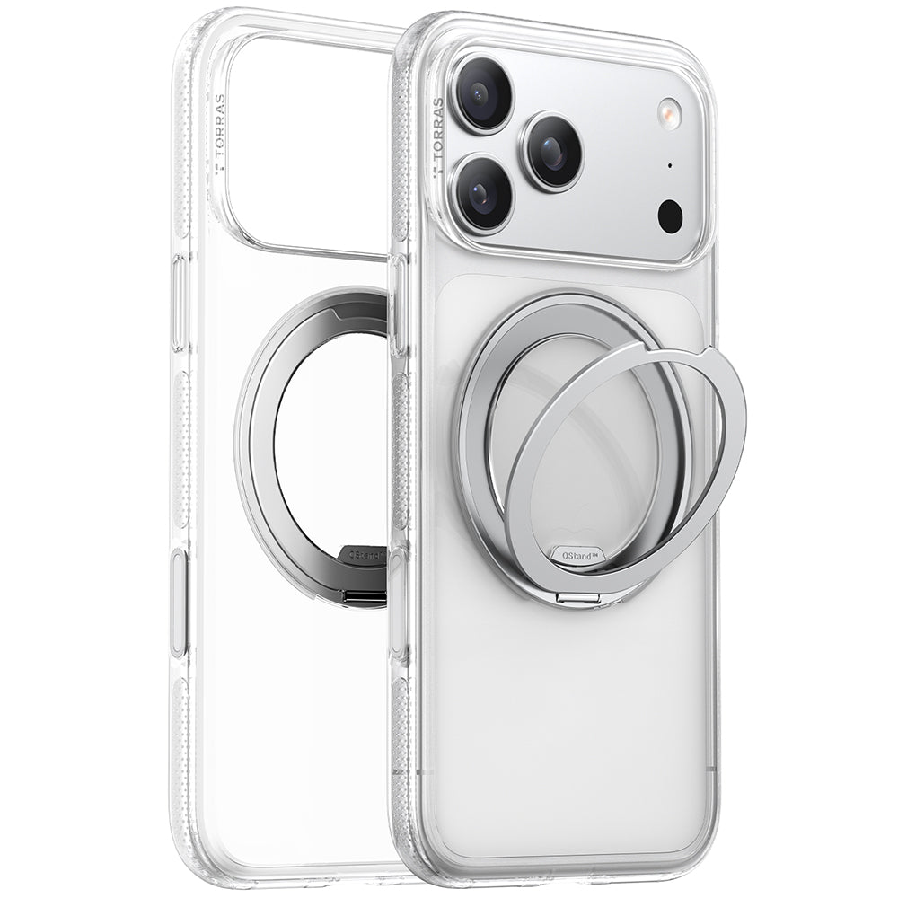 Etui MagSafe dla Apple iPhone 17 Pro Max, Torras, Ostand R Fitness, Przezroczyste