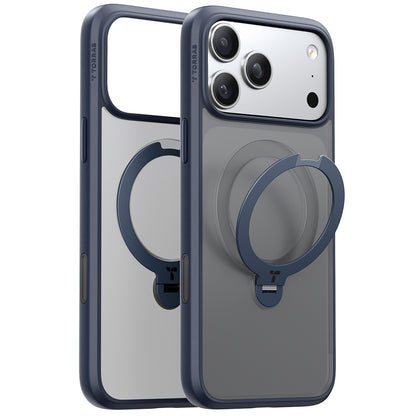 Etui MagSafe dla Apple iPhone 17 Pro Max, Torras, Ostand Spin, Niebieskie