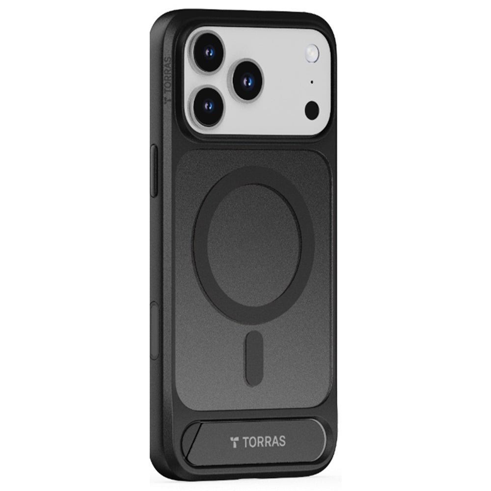 Etui MagSafe dla Apple iPhone 17 Pro Max, Torras, Pstand, Czarne