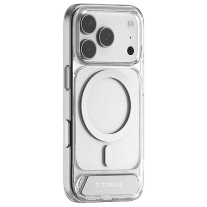 Etui MagSafe dla Apple iPhone 17 Pro Max, Torras, Pstand, Przezroczyste