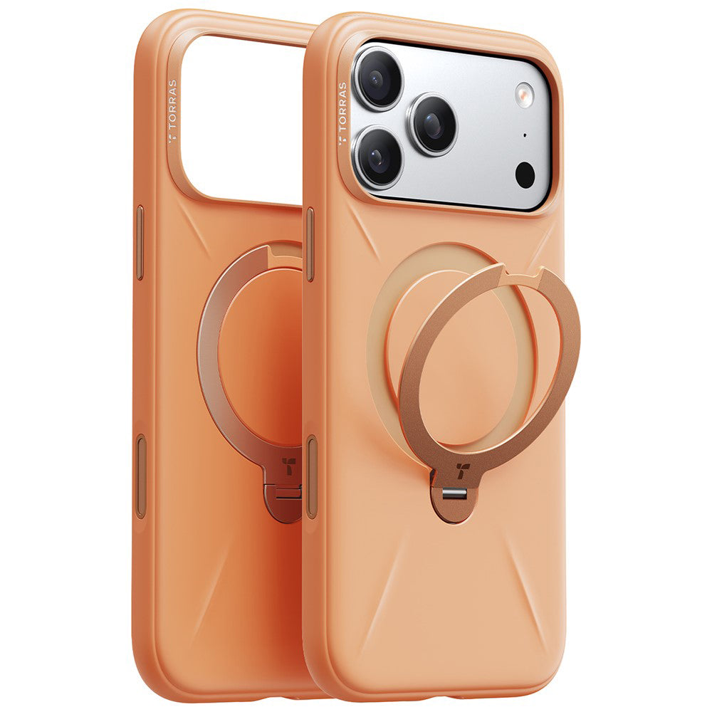 Etui MagSafe dla Apple iPhone 17 Pro Max, Torras, QPRO Silicone, Pomarańczowe