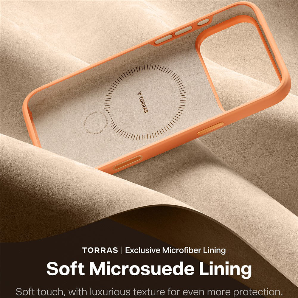 Etui MagSafe dla Apple iPhone 17 Pro Max, Torras, QPRO Silicone, Pomarańczowe