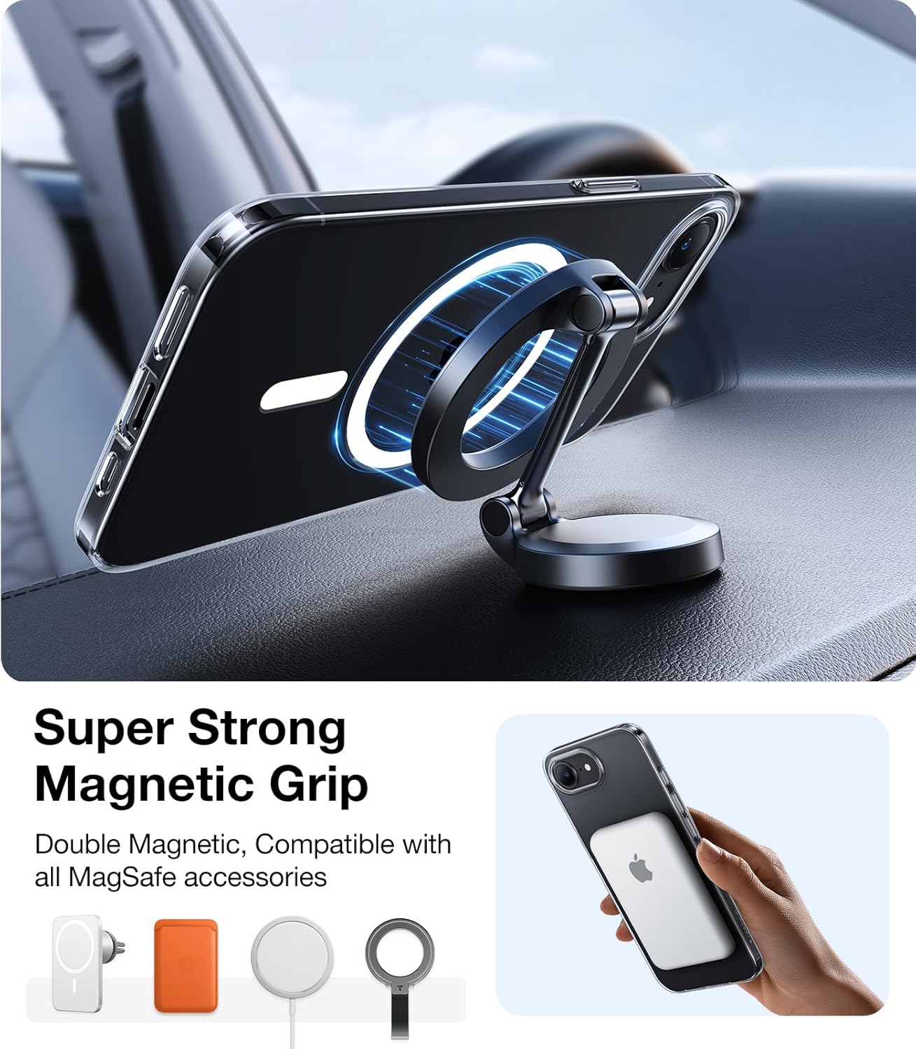 Etui MagSafe dla Apple iPhone 17 Pro Max, Torras, SlimFit, Przezroczyste