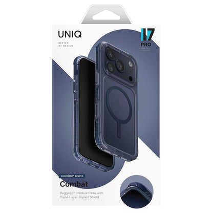 Etui MagSafe dla Apple iPhone 17 Pro Max, UNIQ, Combat MagClick, Niebieskie