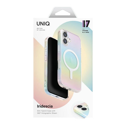 Etui MagSafe dla Apple iPhone 17 Pro Max, UNIQ, Iridescia MagClick, Wielokolorowe