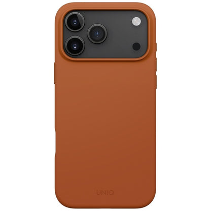 Etui MagSafe dla Apple iPhone 17 Pro Max, UNIQ, Lino MagClick, Ciemnopomarańczowe