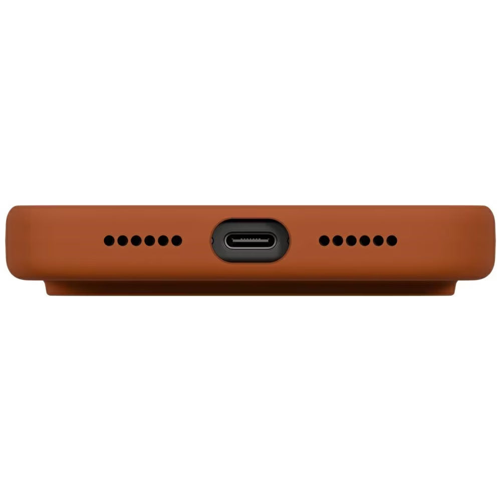 Etui MagSafe dla Apple iPhone 17 Pro Max, UNIQ, Lino MagClick, Ciemnopomarańczowe