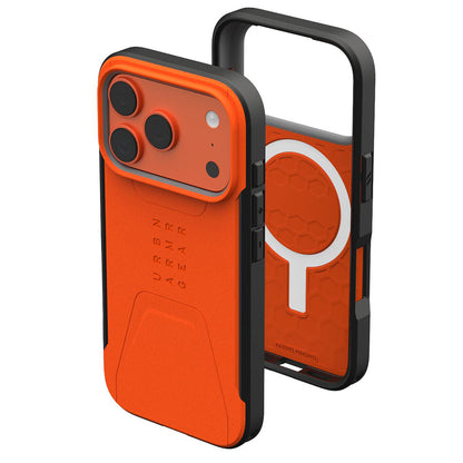 Etui MagSafe do Apple iPhone 17 Pro Max, Urban Armor Gear, Civilian LT, Pomarańczowe