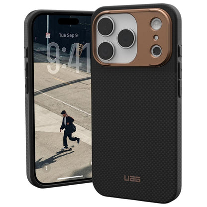 Etui MagSafe do Apple iPhone 17 Pro Max, Urban Armor Gear, Fibr Armr, Czarny Brąz