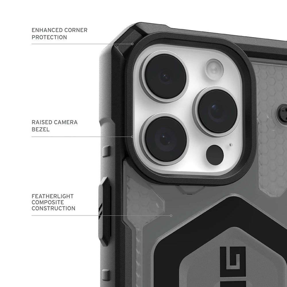 Etui MagSafe dla Apple iPhone 17 Pro Max, Urban Armor Gear, Pathfinder Clear, Szary