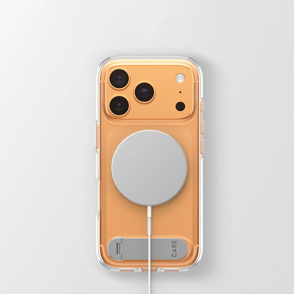 Etui MagSafe dla Apple iPhone 17 Pro, PanzerGlass, z funkcją podstawki, Przezroczyste