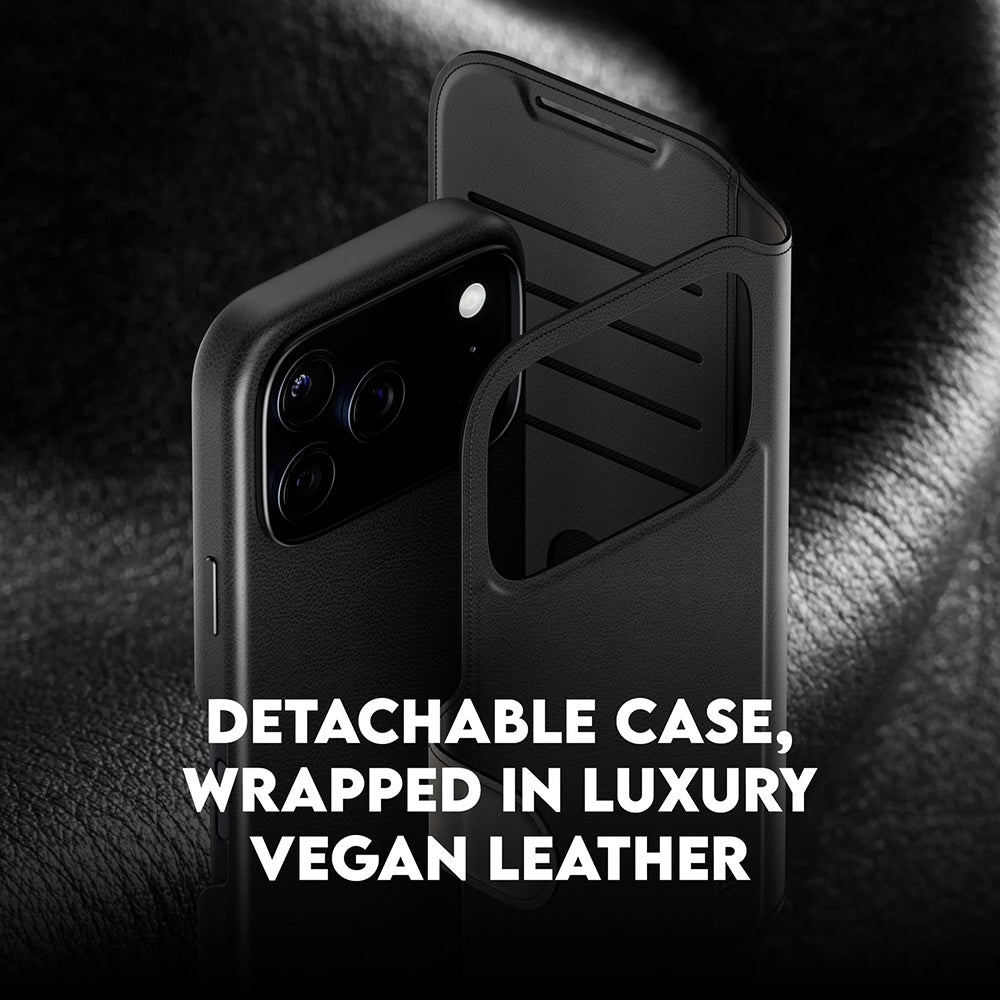Etui MagSafe dla Apple iPhone 17 Pro, PanzerGlass, Care Feature Tango Two-in-One, Czarne