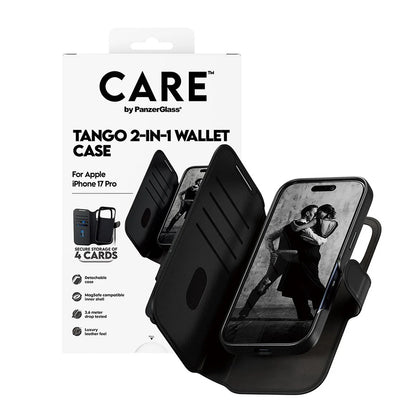 Etui MagSafe dla Apple iPhone 17 Pro, PanzerGlass, Care Feature Tango Two-in-One, Czarne