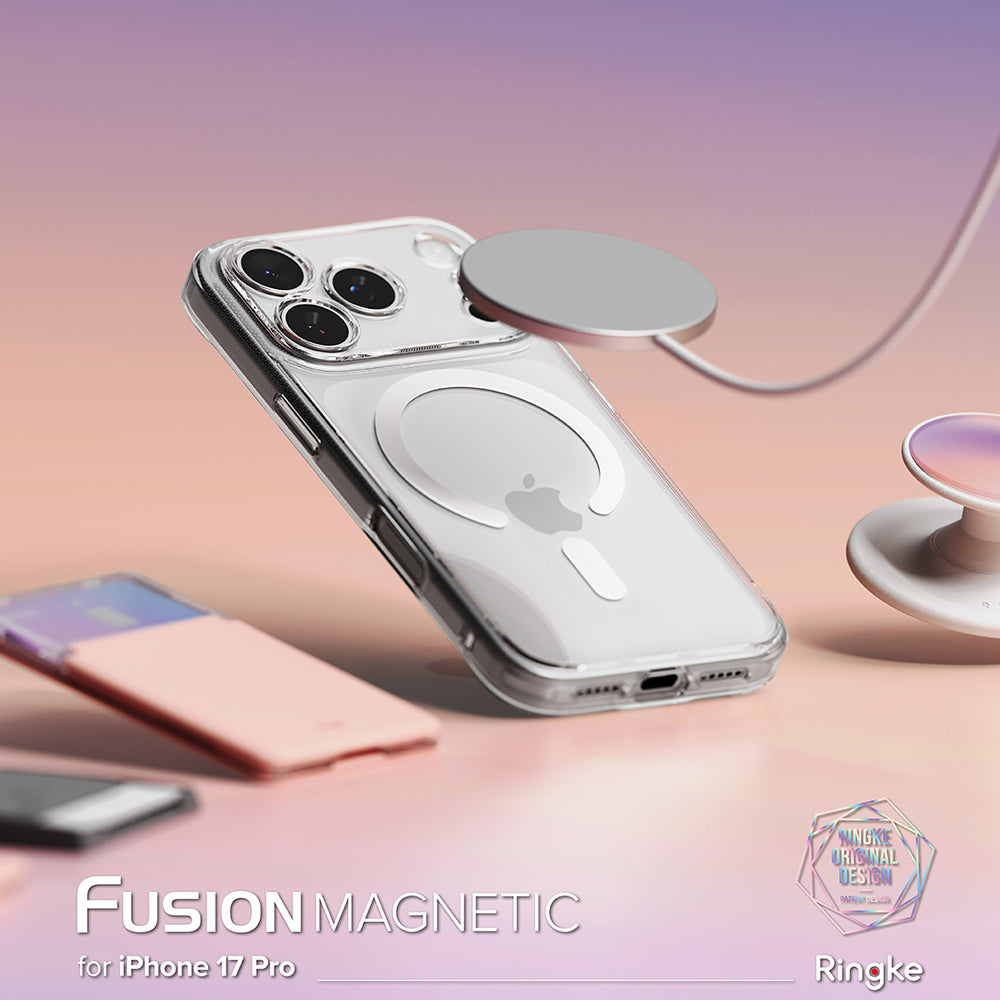 Etui MagSafe dla Apple iPhone 17 Pro, Ringke, Fusion, Matowe Przezroczyste