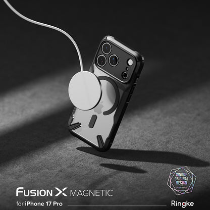 Etui MagSafe dla Apple iPhone 17 Pro, Ringke, Fusion X, Czarne