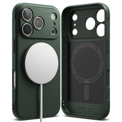 Etui MagSafe do Apple iPhone 17 Pro, Ringke, Onyx, Ciemnozielony
