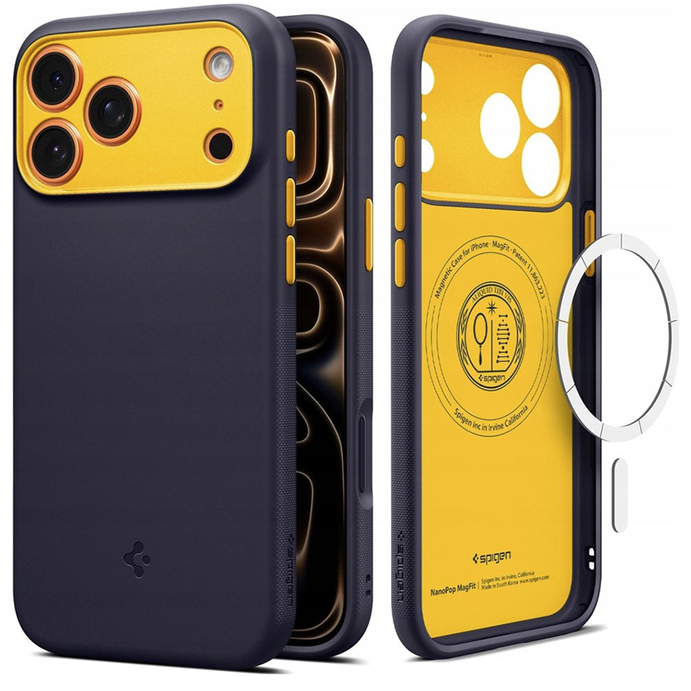 Etui MagSafe dla Apple iPhone 17 Pro, Spigen, Caseology Nano Pop, Fioletowy