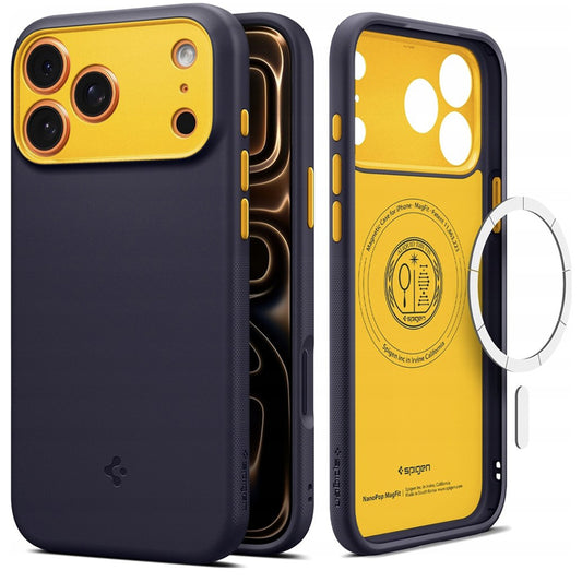 Etui MagSafe dla Apple iPhone 17 Pro, Spigen, Caseology Nano Pop, Fioletowy