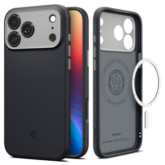 Etui MagSafe dla Apple iPhone 17 Pro, Spigen, Caseology Nano Pop, Czarne