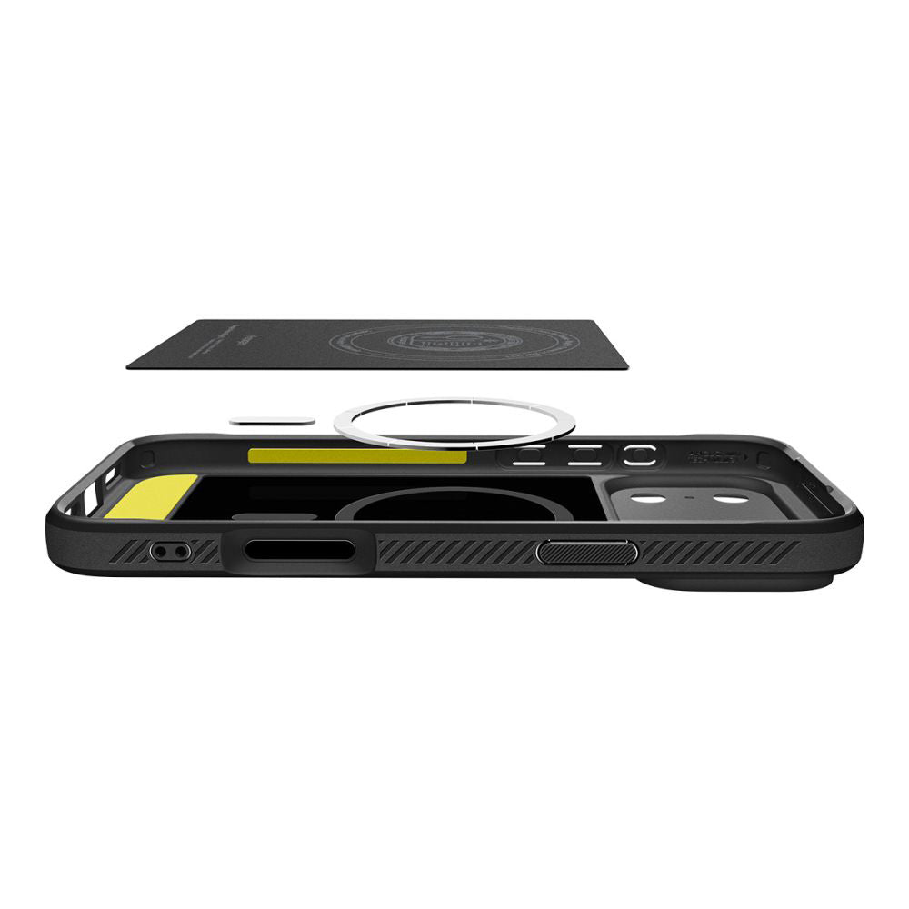 Etui MagSafe dla Apple iPhone 17 Pro, Spigen, Rugged Armor, Matowe Czarne